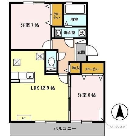 1階の間取り図
