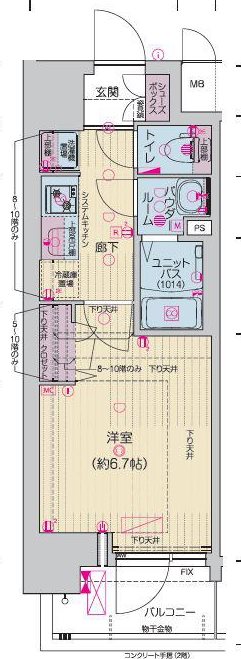 7階の間取り図