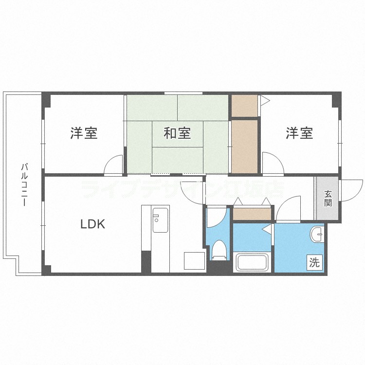4階の間取り図