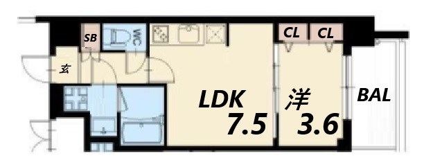 3階の間取り図