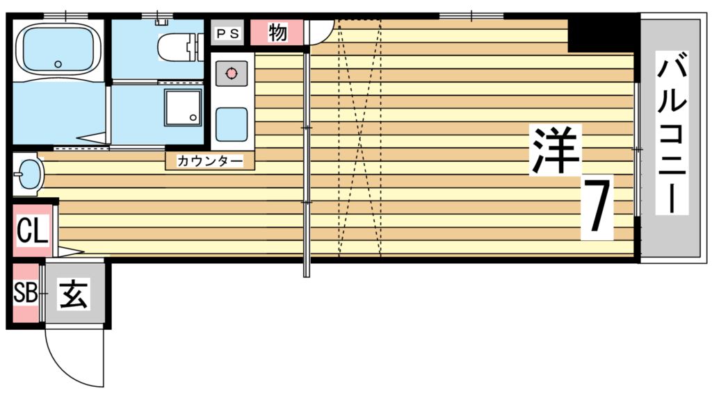 8階の間取り図