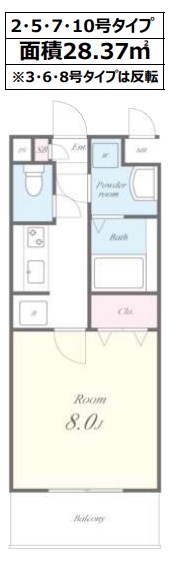3階の間取り図