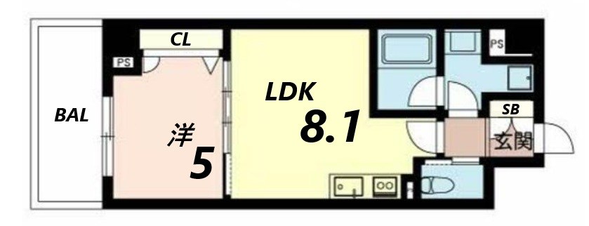 4階の間取り図