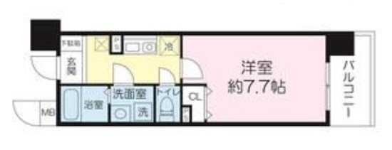 6階の間取り図