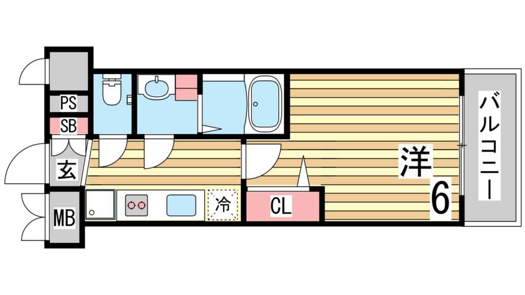 6階の間取り図