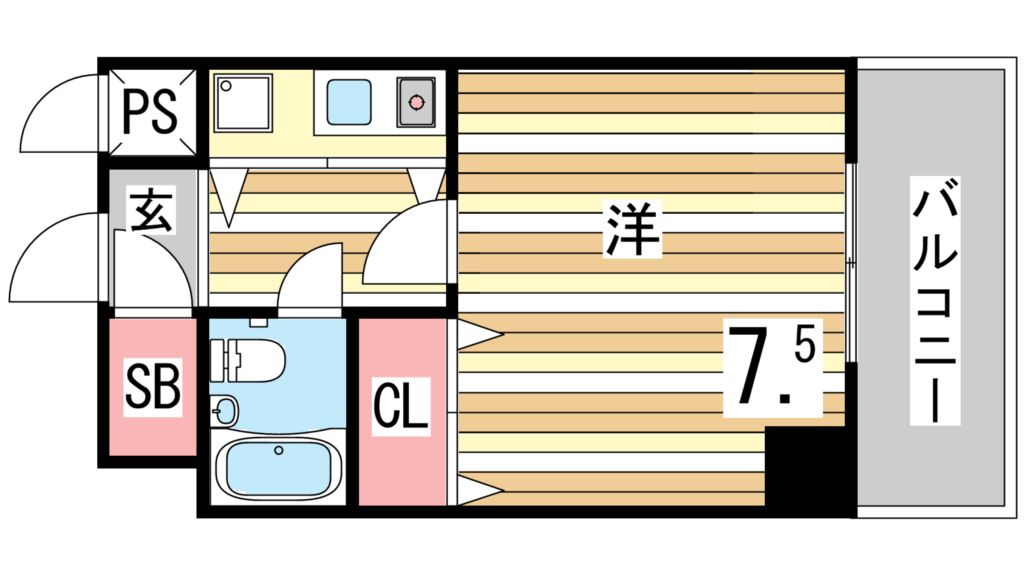 5階の間取り図