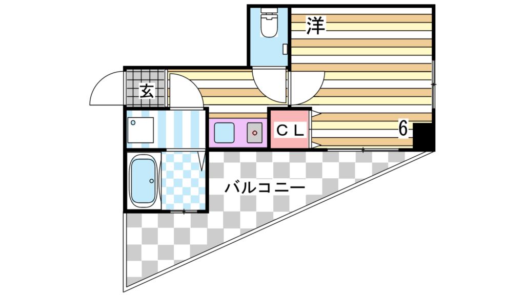 6階の間取り図