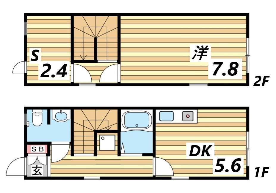 -階の間取り図
