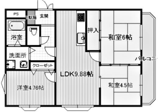 3階の間取り図