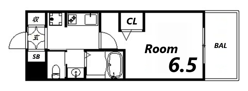 4階の間取り図