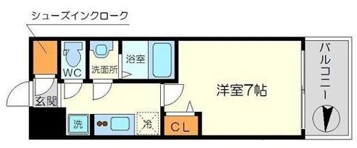 6階の間取り図