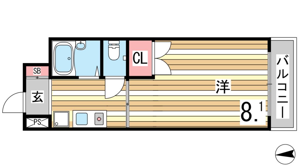2階の間取り図