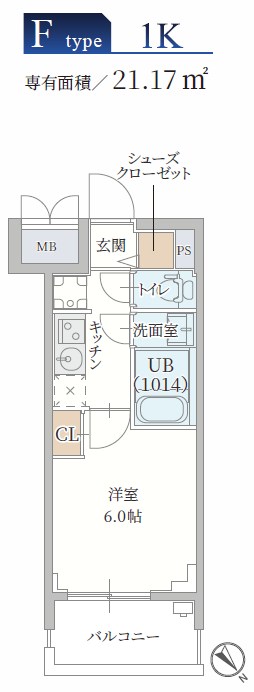 8階の間取り図