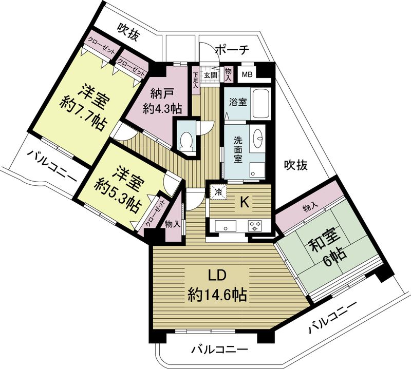 3階の間取り図