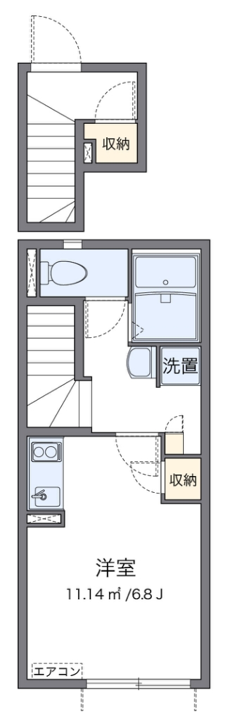 代表的な間取のため実際の間取とは異なる場合があります