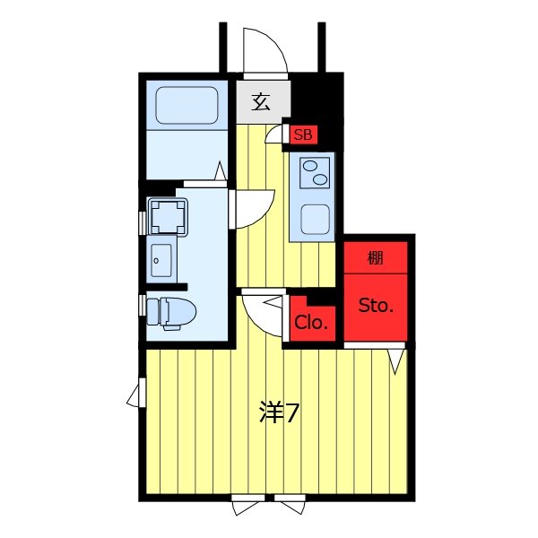1階の間取り図