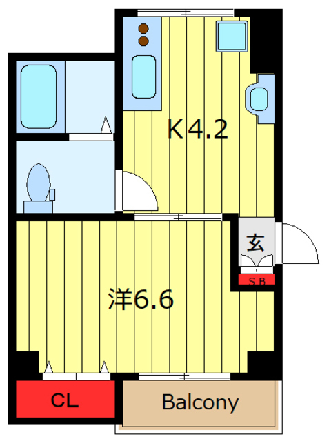 4階の間取り図