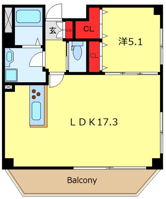 5階の間取り図