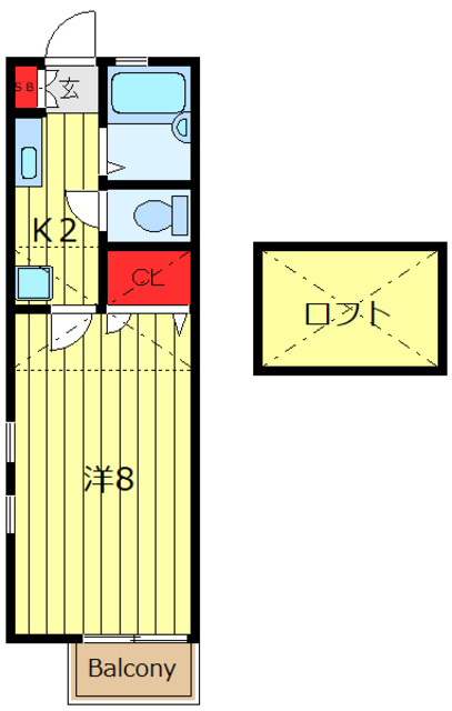 2階の間取り図