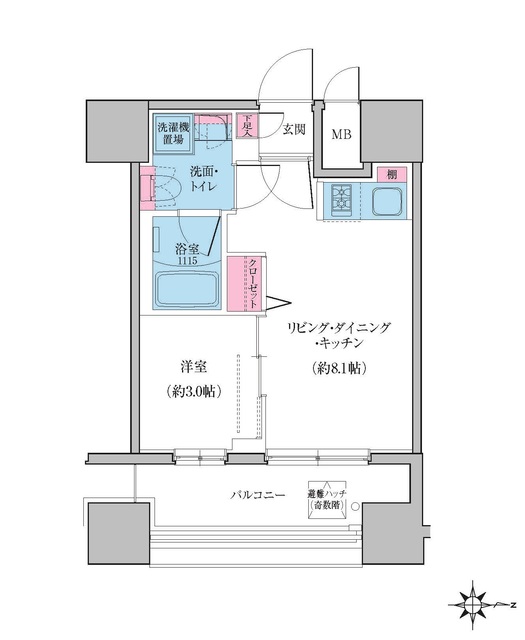 4階の間取り図