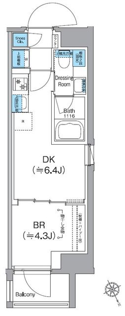 2階の間取り図