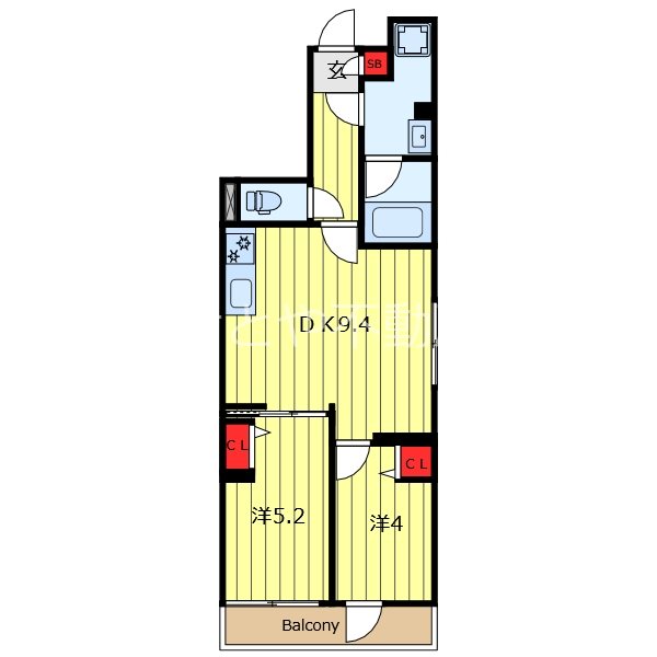 4階の間取り図