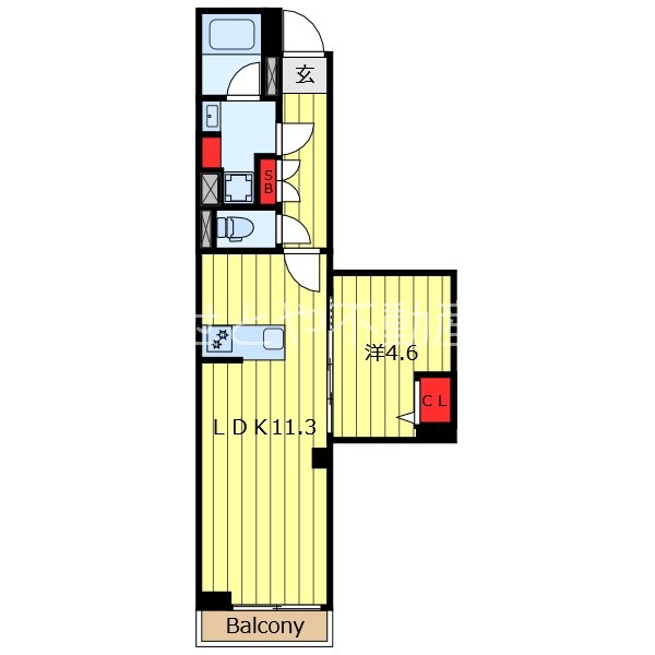 1階の間取り図
