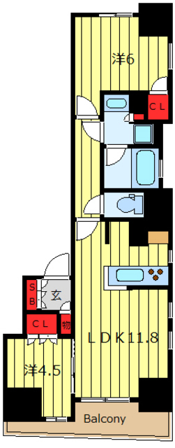 6階の間取り図