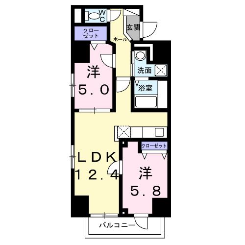 8階の間取り図