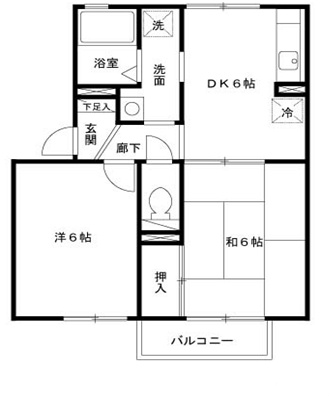 2階の間取り図