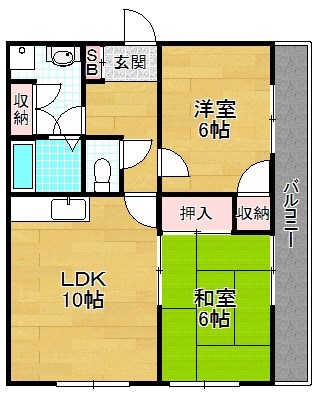 2階の間取り図