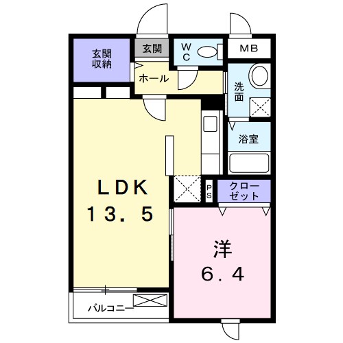 2階の間取り図