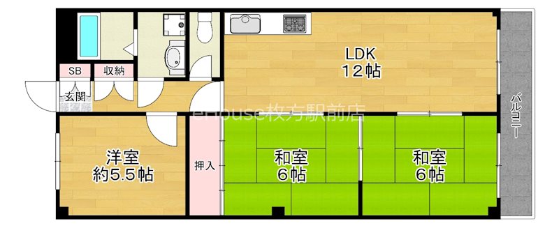 3階の間取り図