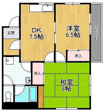 2階の間取り図