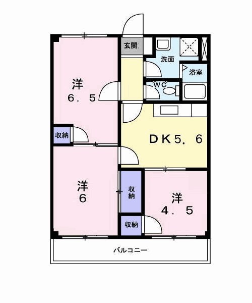 2階の間取り図