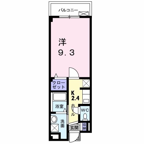 2階の間取り図