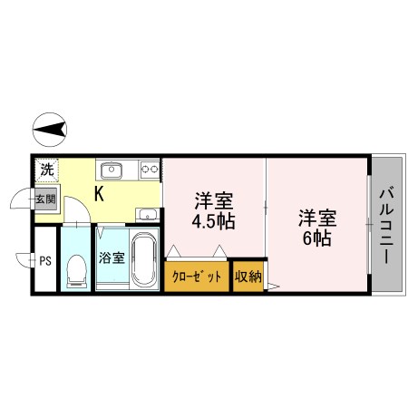 2階の間取り図