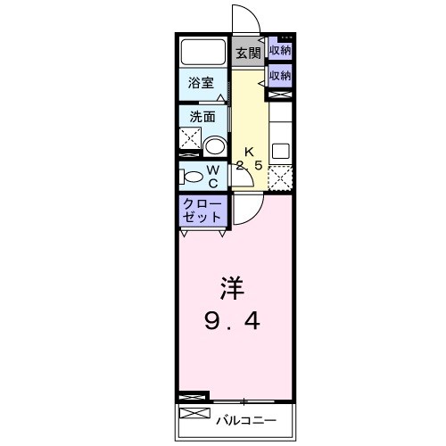 2階の間取り図
