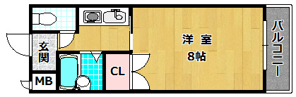 2階の間取り図