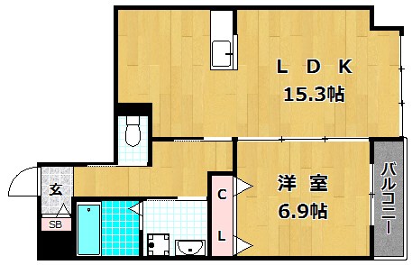 3階の間取り図