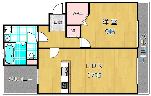 2階の間取り図