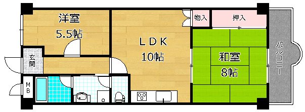 4階の間取り図
