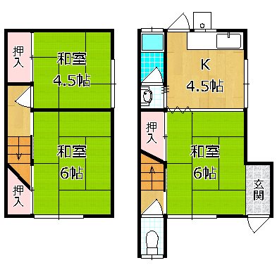 -階の間取り図