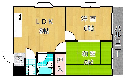 4階の間取り図