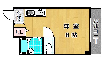 4階の間取り図