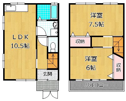 -階の間取り図