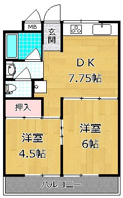 4階の間取り図