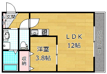 4階の間取り図