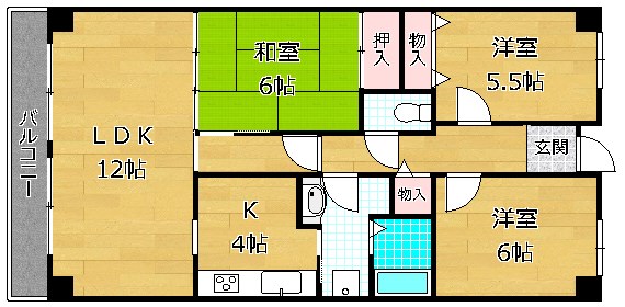 3階の間取り図