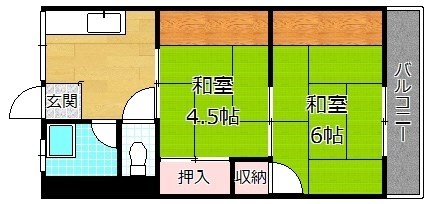 2階の間取り図
